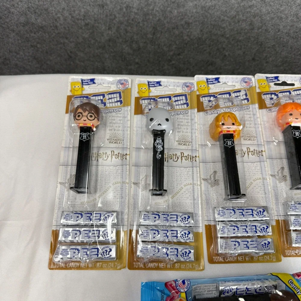 Harry Potter PEZ Dispenser Lot of 6 Voldemort Hermione Ron New Sealed Mystery